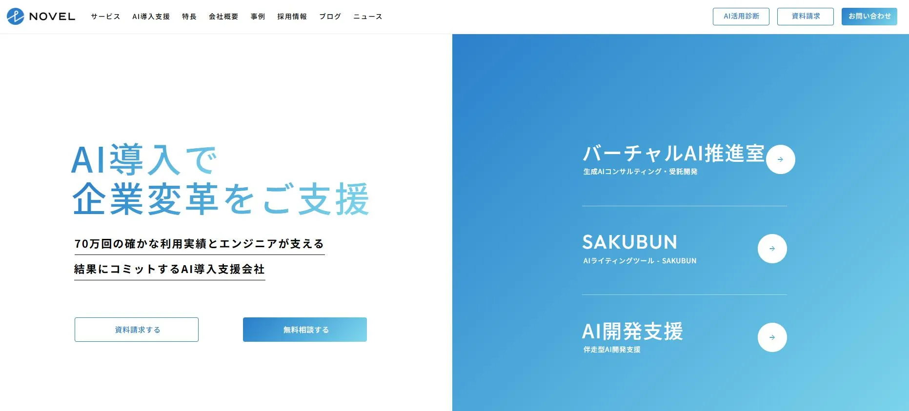 生成AI開発　NOVEL株式会社
